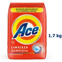Detergente en Polvo Ace Limpieza Completa 1.7 Kilos