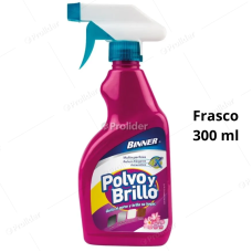 Limpiador Polvo Y Brillo Multiusos Binner Gatillo 300 ml Flores de Primavera