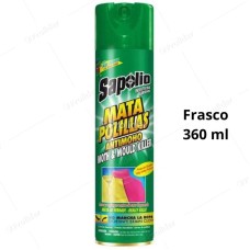 Insecticida En Spray Sapolio Frasco 360 ml Mata Polillas para Ropa Verde