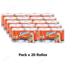 Papel Higiénico Doméstico Suave Etiqueta Naranja Paquete x 20 Rollos
