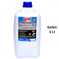 Thinner Acrilico QR Galón 3 Litros