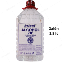 Alcohol 70° Antibacterial Brisol Galón 3.8 Litros