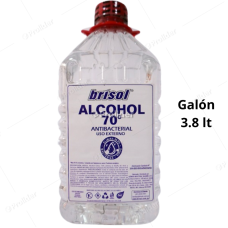 Alcohol 70° Antibacterial Brisol Galón 3.8 Litros