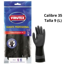 Guantes Profesionales Negro Virutex Calibre 35 Talla L (9)