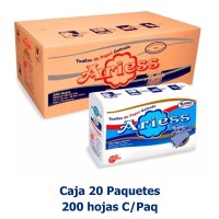 Caja Interfoliado Ariess Blanco 23.5 x 24 cm Doble Hoja x 20 Paquetes