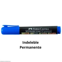 Plumon Indeleble Permanente Jumbo 23 Azul Faber Castell