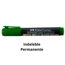 Plumon Indeleble Permanente Jumbo 23 Negro Faber Castell