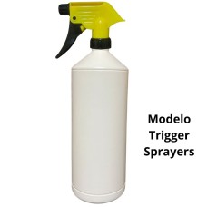 Pulverizador Completo Frasco Blanco 1 Litro Trigger Sprayers