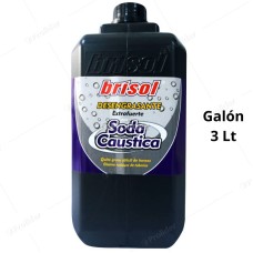 Soda Caustica Desengrasante Brisol Galón 3 Litros