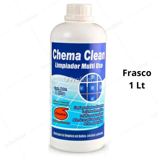 Limpiador Multiuso Chema Clean Azul Frasco 1 Litro