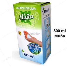 Jabón Espuma Ebriel Recarga Sachet 800 ml Muña