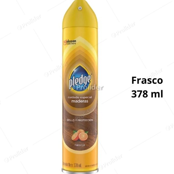 Lustramuebles En Spray Pledge Naranja 378 ml