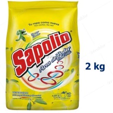 Detergente en Polvo Sapolio Bolsa 2 Kilos Limón (Amarillo)