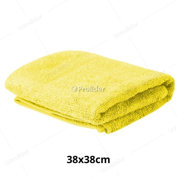 Paño Microfibra Mediano Genérico 38 x 38 cm Amarillo