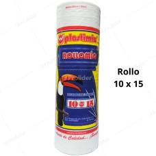 Bolsas Plásticas Transparentes en Rollo / 10 x 15 / 100 unidades