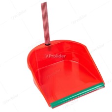 Recogedor Hude con Jebe Levanta Polvo Rojo