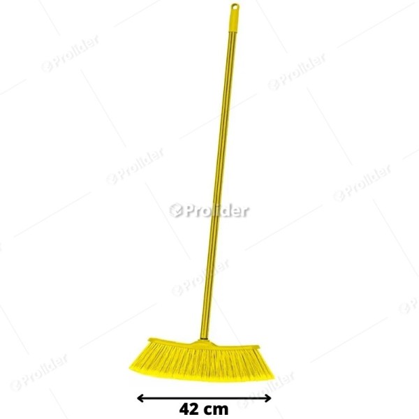 Escoba Mega Rey Ancho 45 cm Amarillo