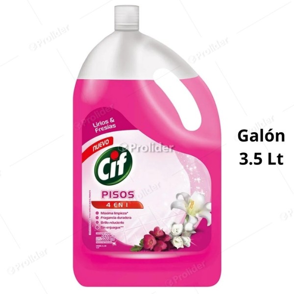 Limpiatodo Cif Galón 3.5 Litros Lirios Y Fresias