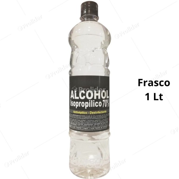 Alcohol Isopropílico 70º QR Frasco 1 Litro