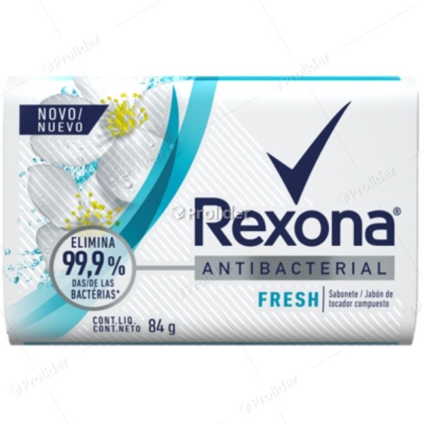 Jabón de Tocador Rexona 84 gr Antibacterial Fresh