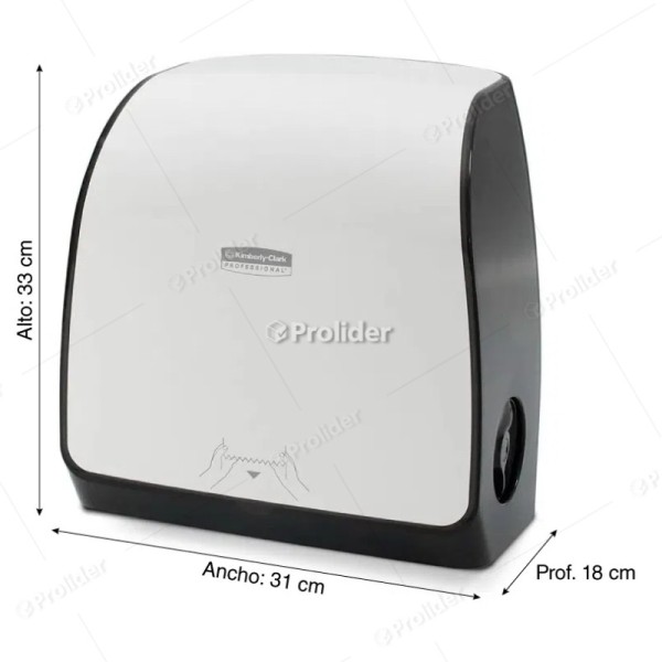 Dispensador Papel Toalla Jumbo Plástico Kimberly CLark Autocorte 305 Metros 30217684