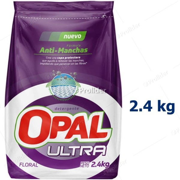 Detergente en Polvo Opal Bolsa 2.4 Kilos Ultra Floral