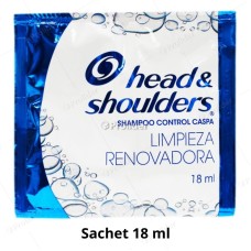 Shampoo Head & Shoulders Sachet 18 ml Limpieza Renovadora