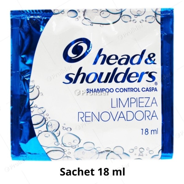 Shampoo Head & Shoulders Sachet 18 ml Limpieza Renovadora