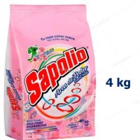 Detergente en Polvo Sapolio Bolsa 4 Kilos Bebé (Rosado)