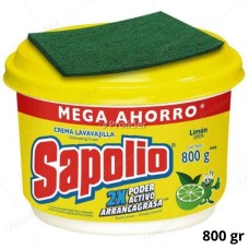 Lavavajilla En Pasta Sapolio Limón Pote 800 gr