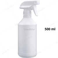 Pulverizador Completo Frasco Blanco 500 ml Cabezal Punta Cuadrada
