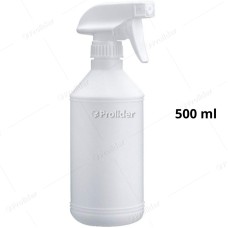 Pulverizador Completo Frasco Blanco 500 ml Cabezal Punta Cuadrada