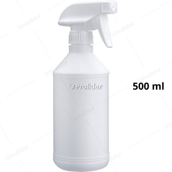 Pulverizador Completo Frasco Blanco 500 ml Cabezal Punta Cuadrada
