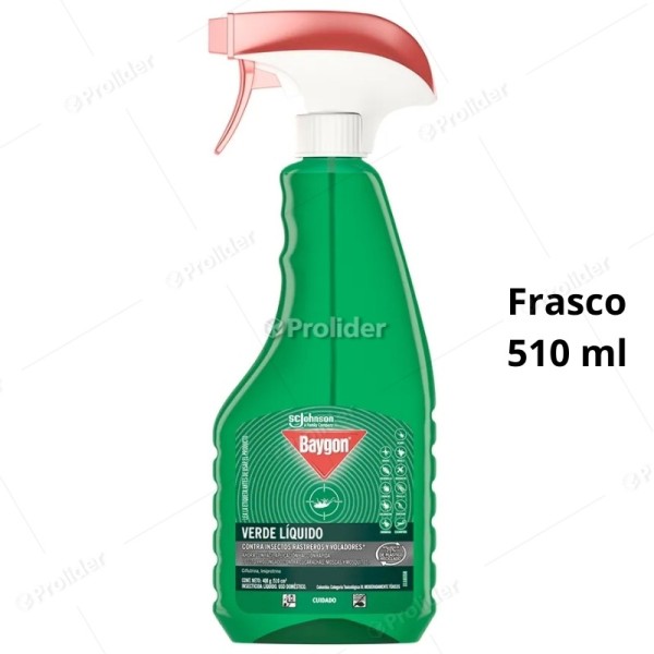 Insecticida Líquido Baygon Gatillo 510 ml Cucarachas (Verde)