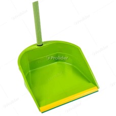 Recogedor Hude con Jebe Levanta Polvo Verde