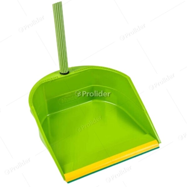 Recogedor Hude con Jebe Levanta Polvo Verde