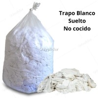 Trapo Industrial Suelto Blanco 1 Kilo