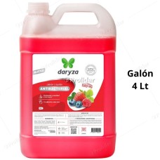 Jabón Líquido Antibacterial Daryza Galón 4 Litros Frutos Rojos
