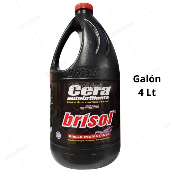 Cera Autobrillante Brisol Galón 3.8 Litros Negro