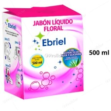 Jabón Líquido Ebriel Recarga Sachet 500 ml Floral