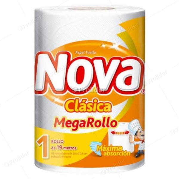 Rollo Papel Toalla Megarollo Nova Doble Hoja