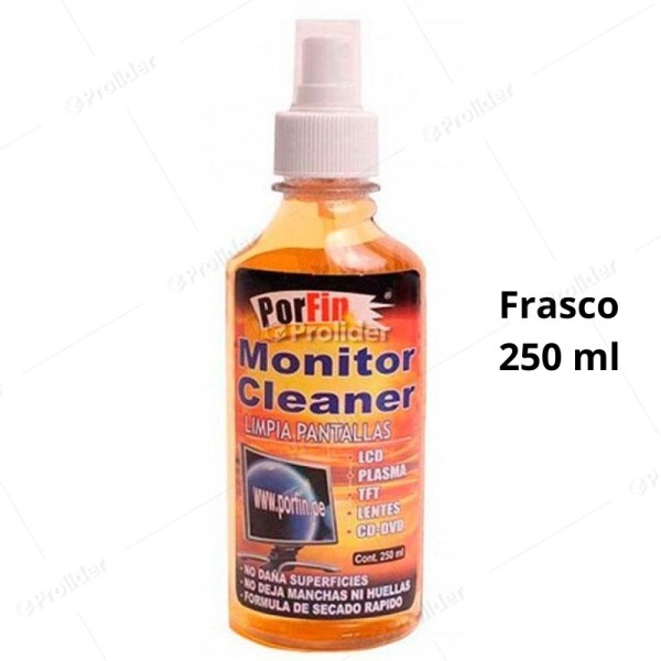 Limpia Pantalla Porfin Frasco 250 ml + Paño
