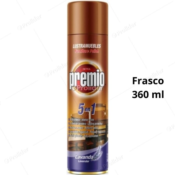 Lustramuebles En Spray Premio Frasco 360 ml Lavanda (Marron)