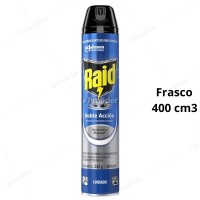Insecticida En Spray Raid Doble Accion Zancudos y Moscas 400 ml