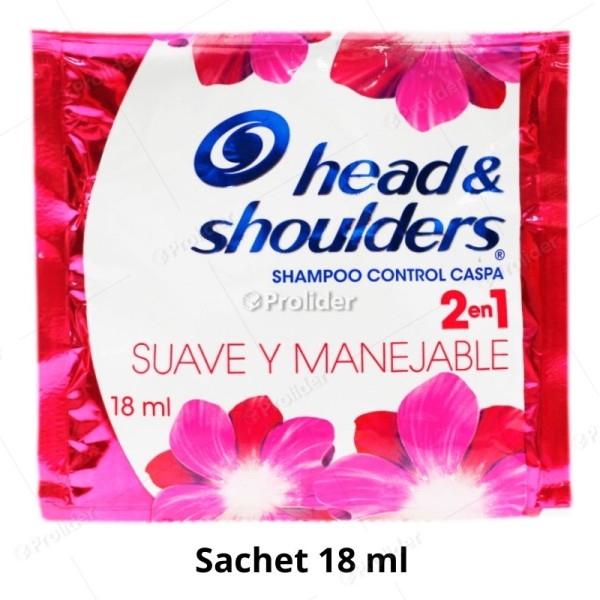 Shampoo Head & Shoulders Sachet 18 ml Suave y Manejable