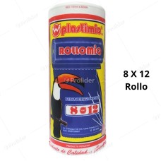 Bolsas Plásticas Transparentes en Rollo / 8 x 12 / 100 unidades