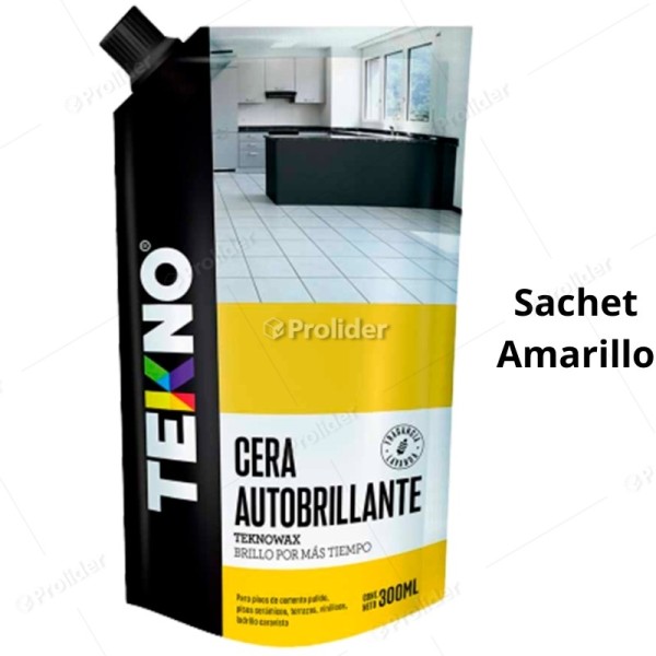 Cera Autobrillante Tekno Sachet 300 ml Amarillo