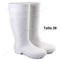 Botas de Jebe Blancas Talla 38