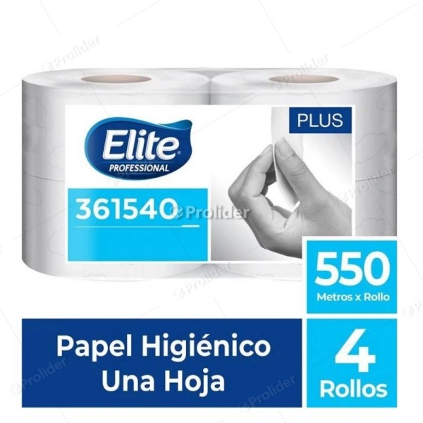 Papel Higiénico Jumbo Elite 550 Metros Paquete x 4 Rollos