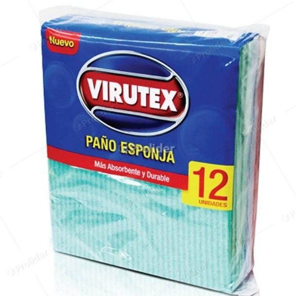 Paños Absorventes Virutex Paquete x 12 und